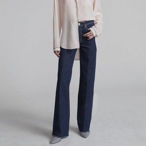 NWT Rag & Bone Derby Jean Rinse Wash Wide Leg Size 31
